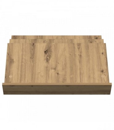 vidaXL Magazine Rack Artisan Oak 65 x 53 x 28.5 cm Engineered Wood
