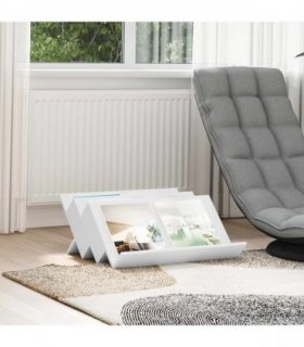 vidaXL Magazine Rack White 65 x 53 x 28.5 cm Engineered Wood