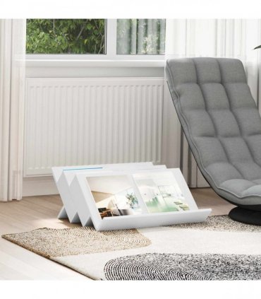 vidaXL Magazine Rack White 65 x 53 x 28.5 cm Engineered Wood
