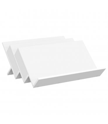 vidaXL Magazine Rack White 65 x 53 x 28.5 cm Engineered Wood