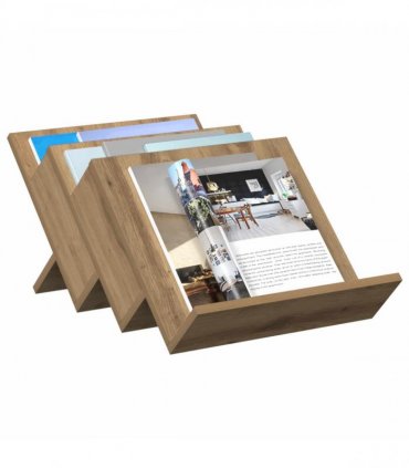vidaXL Magazine Rack Artisan Oak 53 x 40 x 28.5 cm Engineered Wood — Size: 40 x 53 x 28.5 cm