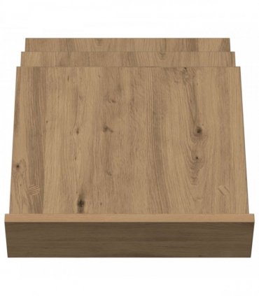 vidaXL Magazine Rack Artisan Oak 53 x 40 x 28.5 cm Engineered Wood — Size: 40 x 53 x 28.5 cm