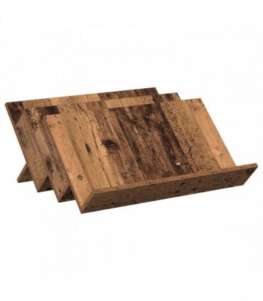 vidaXL Magazine Rack Old Wood 65 x 53 x 28.5 cm Engineered Wood