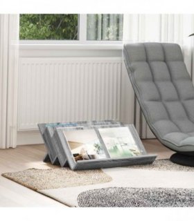 vidaXL Magazine Rack Grey Sonoma 65 x 53 x 28.5 cm Engineered Wood