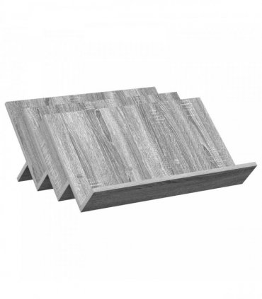 vidaXL Magazine Rack Grey Sonoma 65 x 53 x 28.5 cm Engineered Wood