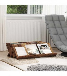vidaXL Magazine Rack Old Wood 90 x 53 x 28.5 cm Engineered Wood