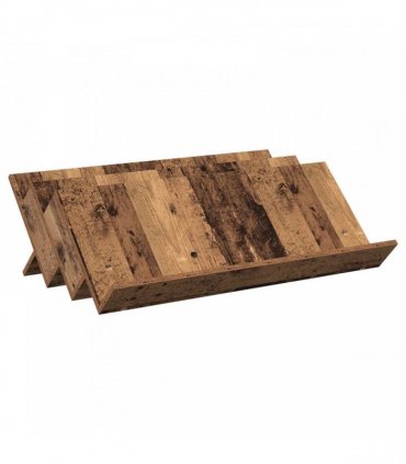 vidaXL Magazine Rack Old Wood 90 x 53 x 28.5 cm Engineered Wood