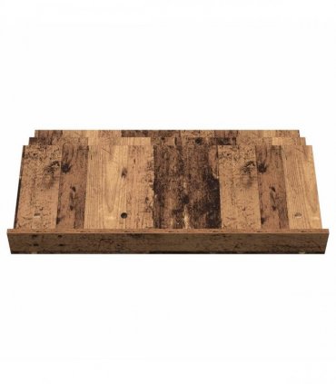 vidaXL Magazine Rack Old Wood 90 x 53 x 28.5 cm Engineered Wood