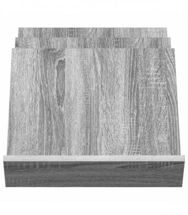 vidaXL Magazine Rack Grey Sonoma 53 x 40 x 28.5 cm Engineered Wood — Size: 40 x 53 x 28.5 cm