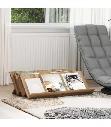 vidaXL Magazine Rack Artisan Oak 90 x 53 x 28.5 cm Engineered Wood