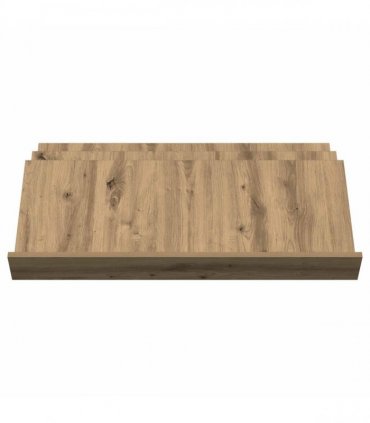 vidaXL Magazine Rack Artisan Oak 90 x 53 x 28.5 cm Engineered Wood