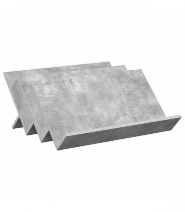 vidaXL Magazine Rack Concerte Grey 65 x 53 x 28.5 cm Engineered Wood — Colour: Concrete grey