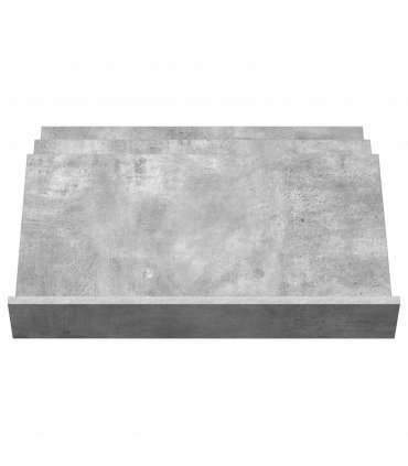 vidaXL Magazine Rack Concerte Grey 65 x 53 x 28.5 cm Engineered Wood — Colour: Concrete grey