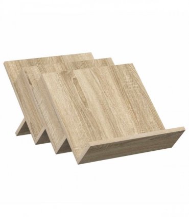 vidaXL Magazine Rack Sonoma Oak 53 x 40 x 28.5 cm Engineered Wood — Size: 40 x 53 x 28.5 cm
