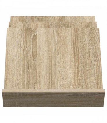 vidaXL Magazine Rack Sonoma Oak 53 x 40 x 28.5 cm Engineered Wood — Size: 40 x 53 x 28.5 cm