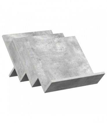 vidaXL Magazine Rack Concerte Grey 53 x 40 x 28.5 cm Engineered Wood — Colour: Concrete grey, Size: 40 x 53 x 28.5 cm