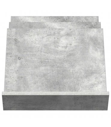vidaXL Magazine Rack Concerte Grey 53 x 40 x 28.5 cm Engineered Wood — Colour: Concrete grey, Size: 40 x 53 x 28.5 cm