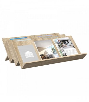 vidaXL Magazine Rack Sonoma Oak 90 x 53 x 28.5 cm Engineered Wood
