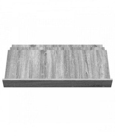 vidaXL Magazine Rack Grey Sonoma 90 x 53 x 28.5 cm Engineered Wood