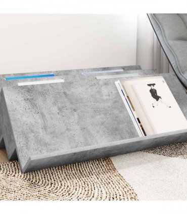 vidaXL Magazine Rack Concerte Grey 90 x 53 x 28.5 cm Engineered Wood — Colour: Concrete grey