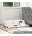 vidaXL Magazine Rack White 90 x 53 x 28.5 cm Engineered Wood
