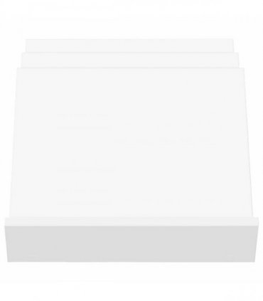 vidaXL Magazine Rack White 53 x 40 x 28.5 cm Engineered Wood — Size: 40 x 53 x 28.5 cm