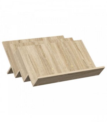 vidaXL Magazine Rack Sonoma Oak 65 x 53 x 28.5 cm Engineered Wood