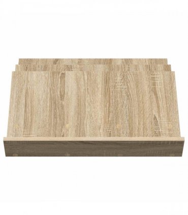 vidaXL Magazine Rack Sonoma Oak 65 x 53 x 28.5 cm Engineered Wood