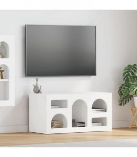 vidaXL TV Cabinet ELST 80 x 35 x 40 cm White Engineered Wood