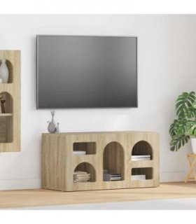 vidaXL TV Cabinet ELST 80 x 35 x 40 cm Sonoma Oak Engineered Wood