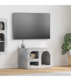 vidaXL TV Cabinet ELST 60 x 35 x 40 cm Concrete Grey Engineered Wood