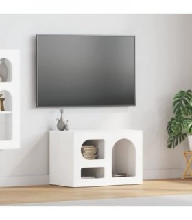 vidaXL TV Cabinet ELST 60 x 35 x 40 cm White Engineered Wood