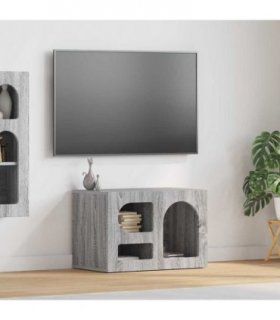 vidaXL TV Cabinet ELST 60 x 35 x 40 cm Grey Sonoma Engineered Wood