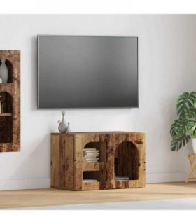 vidaXL TV Cabinet ELST 60 x 35 x 40 cm Old Wood Engineered Wood