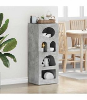 vidaXL Sideboard ELST Concrete Grey 40 x 35 x 100.5 cm Engineered Wood