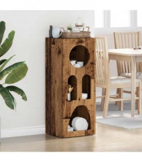 vidaXL Sideboard ELST Old Wood 40 x 35 x 100.5 cm Engineered Wood — V0672067083