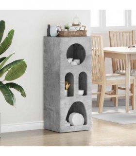 vidaXL Sideboard ELST Concrete Grey 40 x 35 x 100.5 cm Engineered Wood — V0672067084