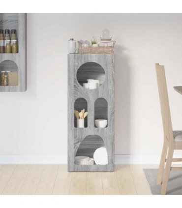 vidaXL Sideboard ELST Grey Sonoma 40 x 35 x 100.5 cm Engineered Wood — V0672067088