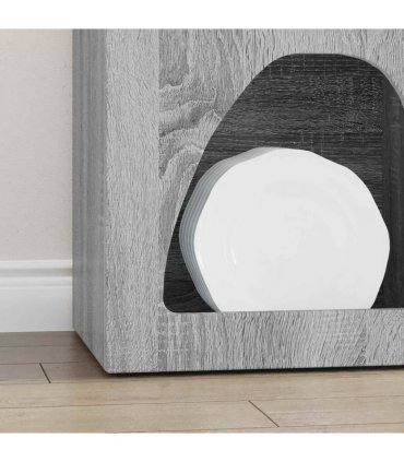 vidaXL Sideboard ELST Grey Sonoma 40 x 35 x 100.5 cm Engineered Wood — V0672067088