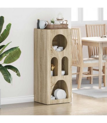 vidaXL Sideboard ELST Sonoma Oak 40 x 35 x 100.5 cm Engineered Wood — V0672067090