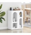 vidaXL Sideboard ELST White 59 x 35 x 80.5 cm Engineered Wood