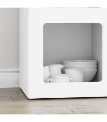 vidaXL Sideboard ELST White 59 x 35 x 80.5 cm Engineered Wood