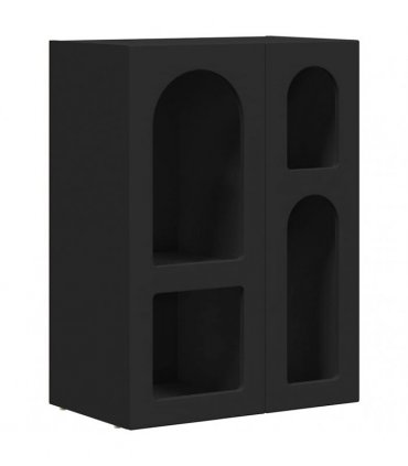 vidaXL Sideboard ELST Black 59 x 35 x 80.5 cm Engineered Wood