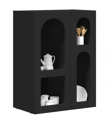 vidaXL Sideboard ELST Black 59 x 35 x 80.5 cm Engineered Wood