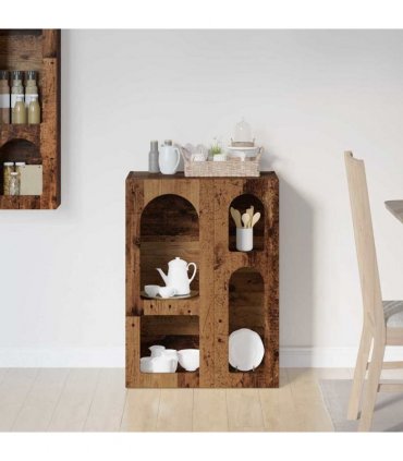 vidaXL Sideboard ELST Old Wood 59 x 35 x 80.5 cm Engineered Wood