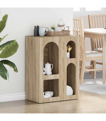 vidaXL Sideboard ELST Sonoma Oak 59 x 35 x 80.5 cm Engineered Wood