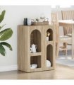 vidaXL Sideboard ELST Sonoma Oak 59 x 35 x 80.5 cm Engineered Wood