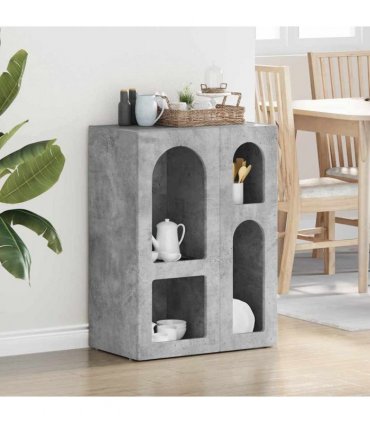 vidaXL Sideboard ELST Concrete Grey 59 x 35 x 80.5 cm Engineered Wood
