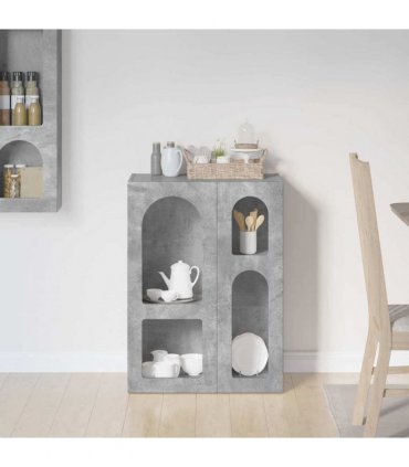 vidaXL Sideboard ELST Concrete Grey 59 x 35 x 80.5 cm Engineered Wood