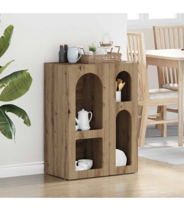 vidaXL Sideboard ELST Artisan Oak 59 x 35 x 80.5 cm Engineered Wood
